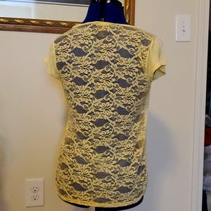 Cute summer tee with sheer back